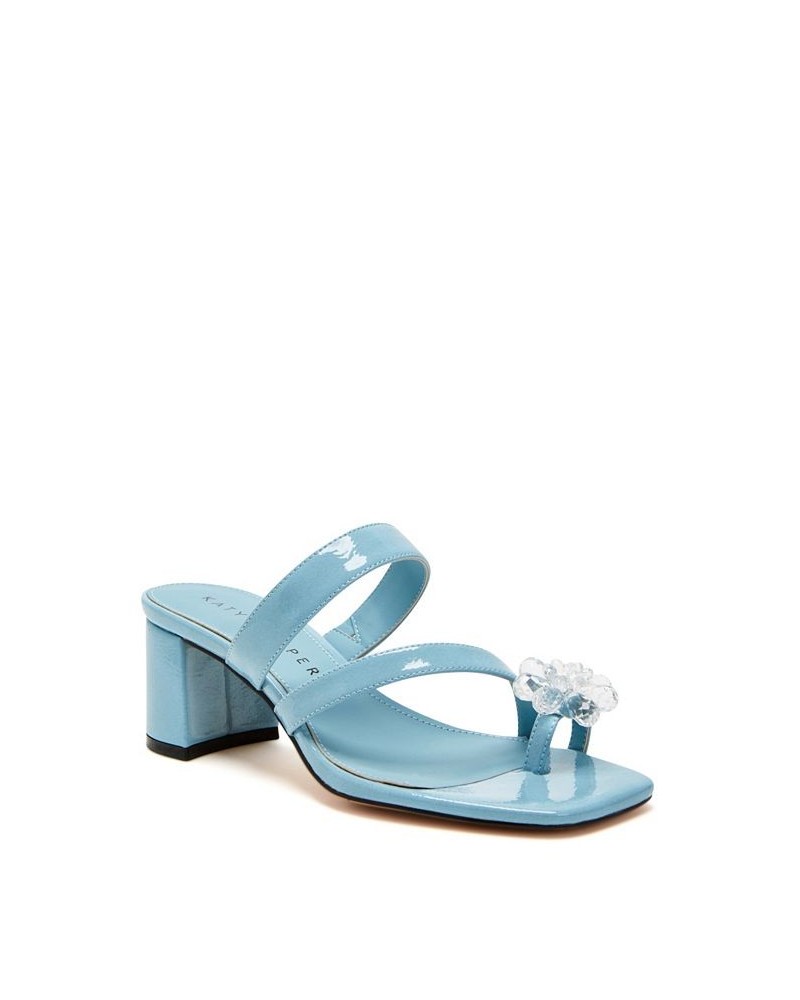 Women's The Tooliped Flower Slip-on Sandals Blue $35.64 Shoes