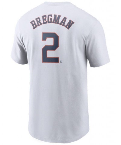 Men's Alex Bregman Houston Astros Name and Number Player T-Shirt $22.00 T-Shirts