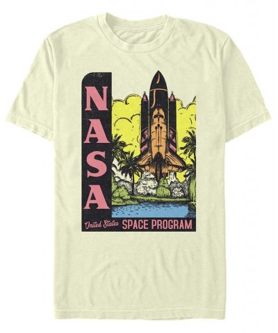NASA Men's Retro Pop Art United States Space Program Short Sleeve T-Shirt Tan/Beige $19.59 T-Shirts