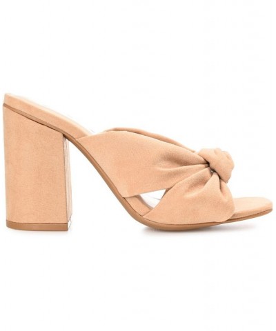 Women's Tabithea Knotted Sandals Tan/Beige $46.55 Shoes