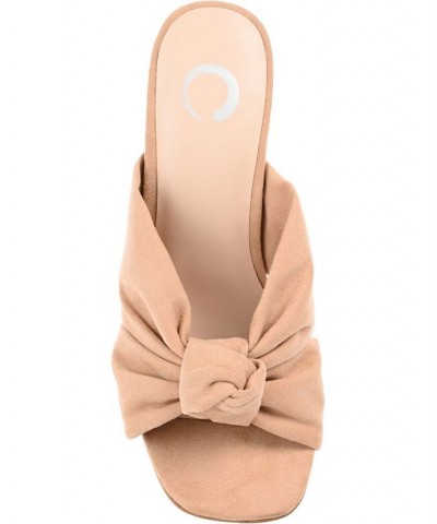 Women's Tabithea Knotted Sandals Tan/Beige $46.55 Shoes