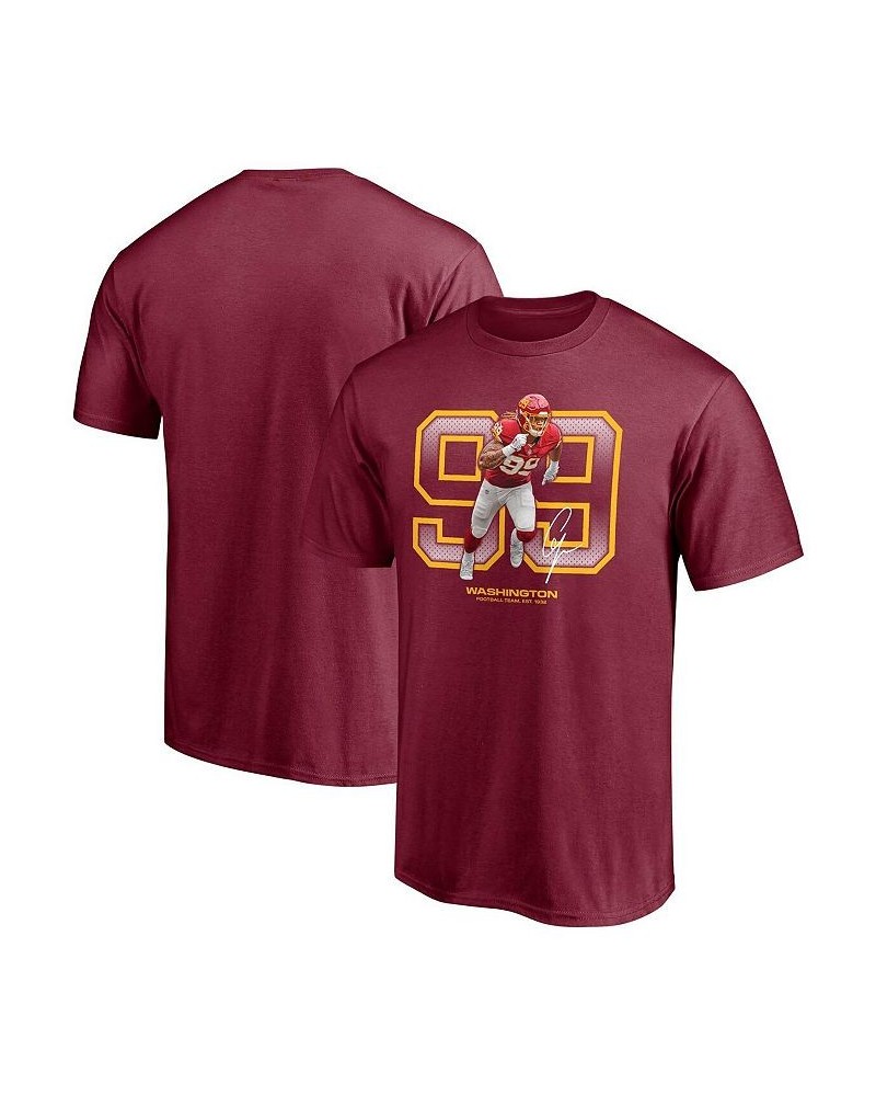 Men's Branded Chase Young Burgundy Washington Football Team Powerhouse Player Graphic T-shirt $19.03 T-Shirts