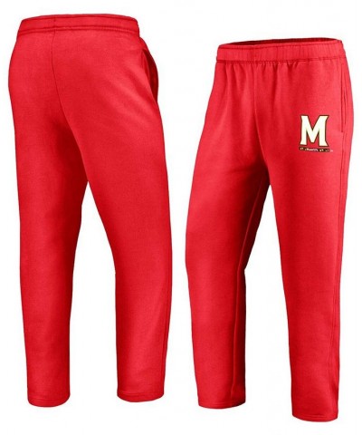 Men's Red Maryland Terrapins School Logo Sweatpants $27.99 Pants