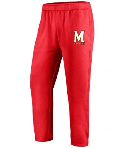 Men's Red Maryland Terrapins School Logo Sweatpants $27.99 Pants