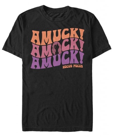 Men's Hocus Pocus Amuck Short Sleeve T-shirt Black $19.59 T-Shirts