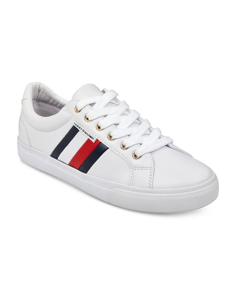 Women's Lightz Lace-Up Fashion Sneakers White $30.36 Shoes