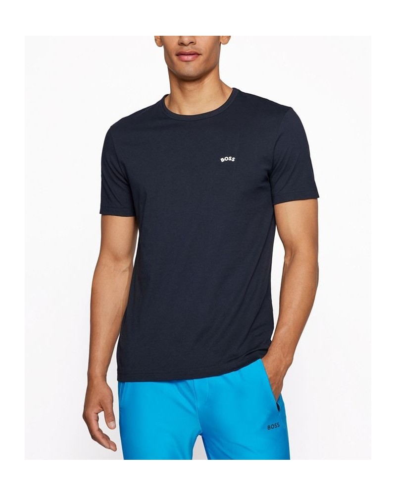 Boss Men's Crewneck T-shirt Blue $32.64 T-Shirts