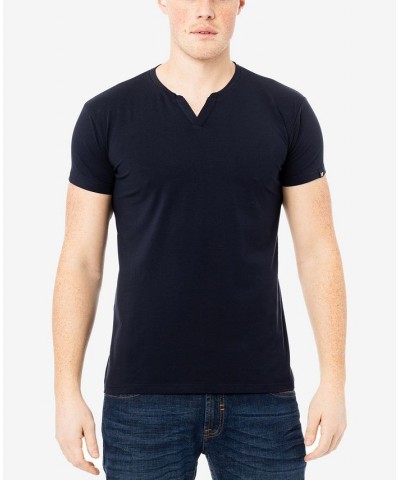 Men's Basic Notch Neck Short Sleeve T-shirt PD07 $15.29 T-Shirts