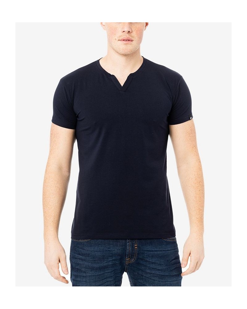 Men's Basic Notch Neck Short Sleeve T-shirt PD07 $15.29 T-Shirts