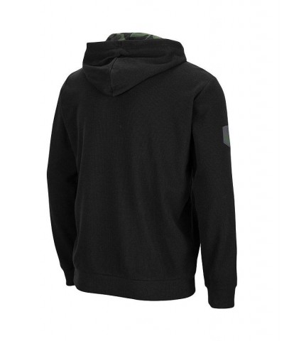 Men's Black Arkansas Razorbacks OHT Military-Inspired Appreciation Waffle Full-Zip Hoodie $35.00 Sweatshirt