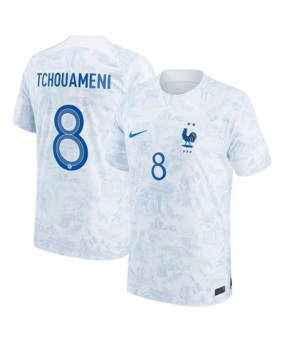 Men's Aurelien Tchouameni White France National Team 2022/23 Replica Away Jersey $60.20 Jersey