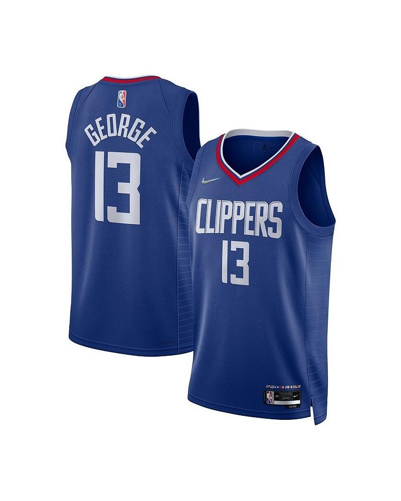 Men's Paul George Royal La Clippers 2021/22 Diamond Swingman Jersey - Icon Edition $34.24 Jersey