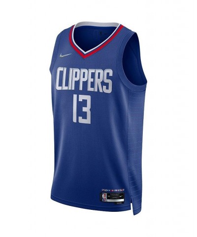 Men's Paul George Royal La Clippers 2021/22 Diamond Swingman Jersey - Icon Edition $34.24 Jersey