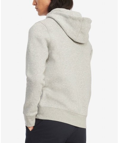 Men's Fleece Logo Pullover Hoodie Sweatshirt Gray $37.38 Sweatshirt