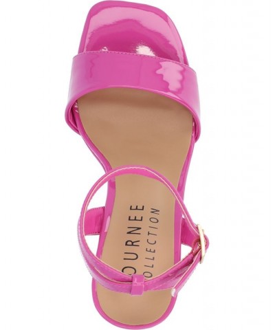 Women's Konna Wedge Sandals Pink $52.99 Shoes