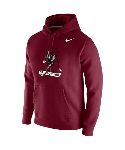 Men's Crimson Alabama Crimson Tide Vintage-Like School Logo Pullover Hoodie $42.50 Sweatshirt