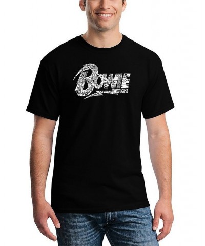 Men's David Bowie Logo Word Art T-shirt Multi $20.64 T-Shirts
