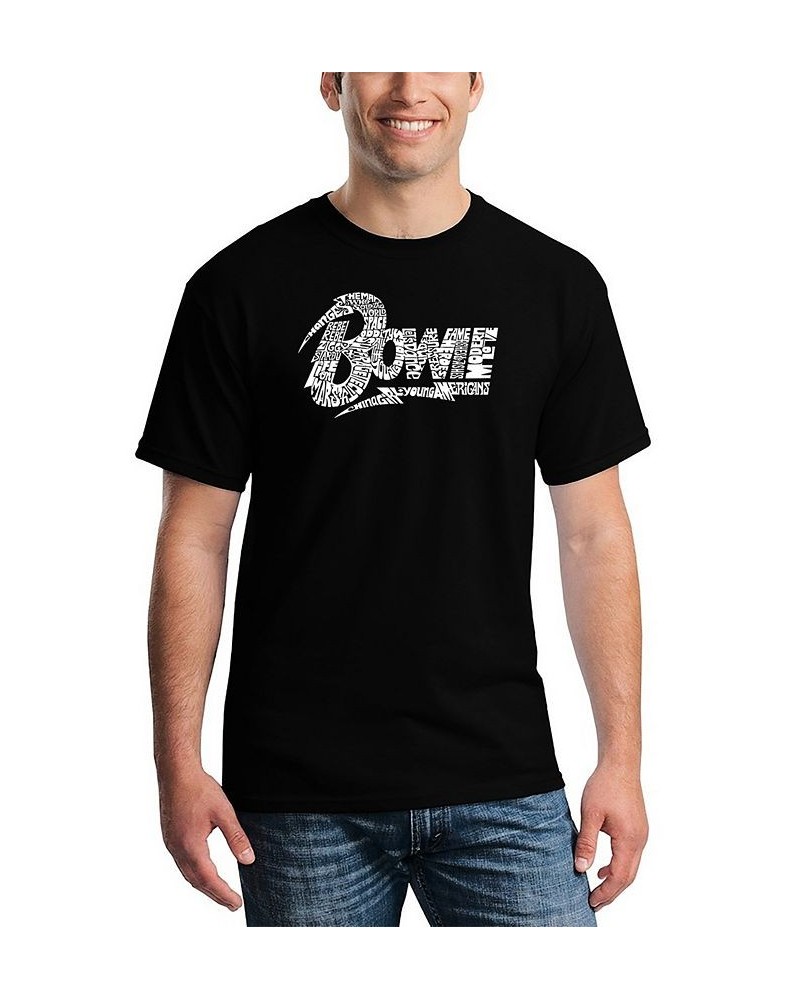 Men's David Bowie Logo Word Art T-shirt Multi $20.64 T-Shirts