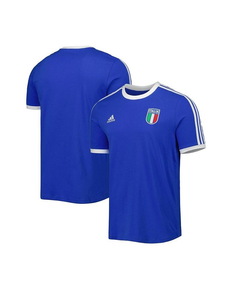 Men's Blue Italy National Team DNA 3-Stripes T-shirt $22.50 T-Shirts