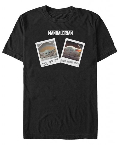 Men's Travel Pics Short Sleeve Crew T-shirt Black $18.89 T-Shirts