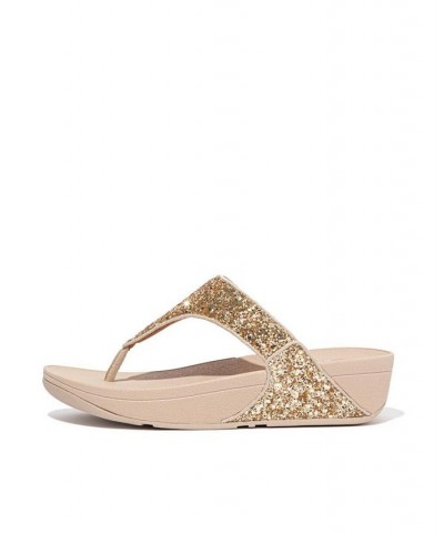 Women's Lulu Glitter Toe-Thongs Sandal Multi $45.90 Shoes