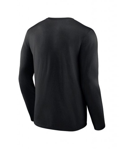 Men's Branded Black Nebraska Huskers Double Time 2-Hit Long Sleeve T-shirt $20.70 T-Shirts