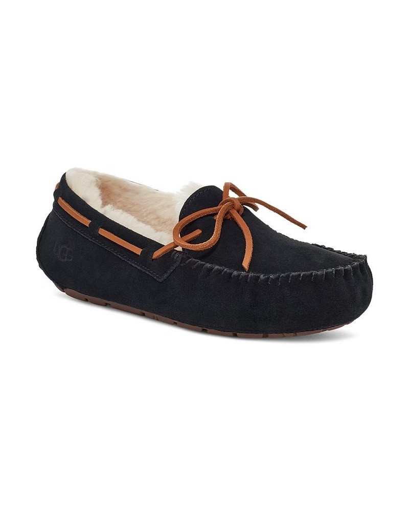 Women's Dakota Moccasin Slippers Black $48.00 Shoes