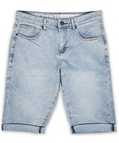 Men's Big and Tall Asher Denim Shorts Blue $31.35 Shorts