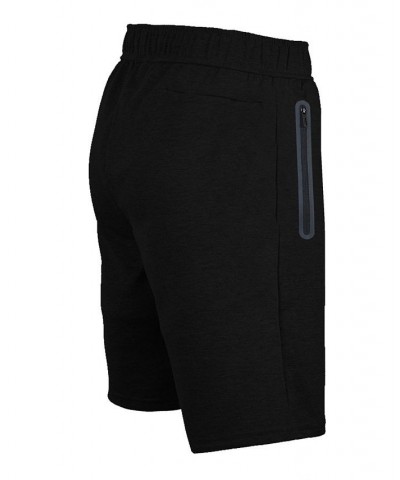 Men's Tech Shorts with Zipper Pockets Black $18.40 Shorts