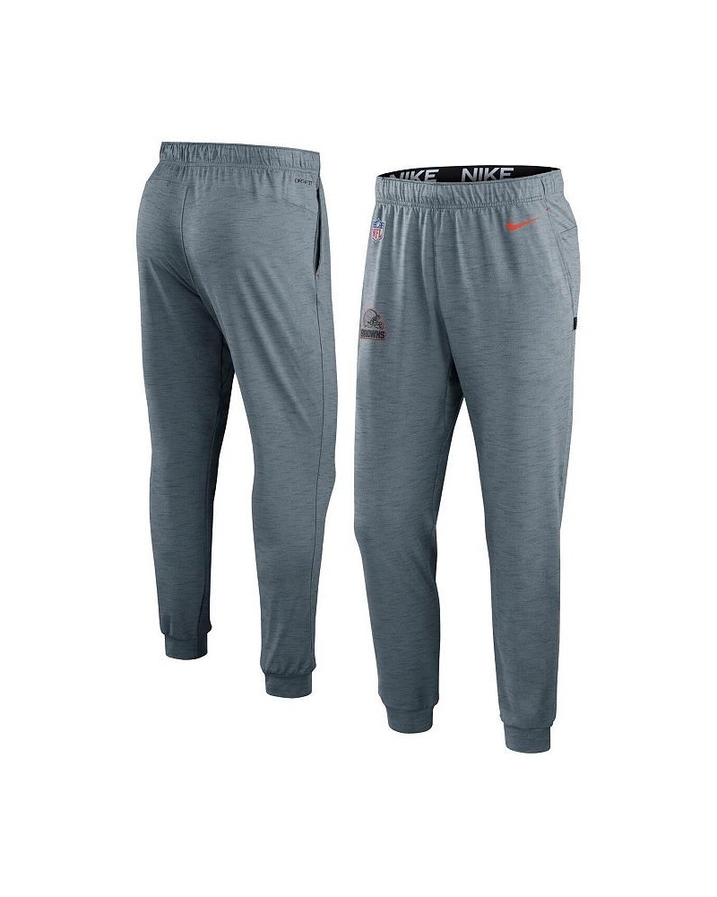 Men's Heather Gray Cleveland Browns Sideline Pop Player Performance Lounge Pants $50.00 Pajama