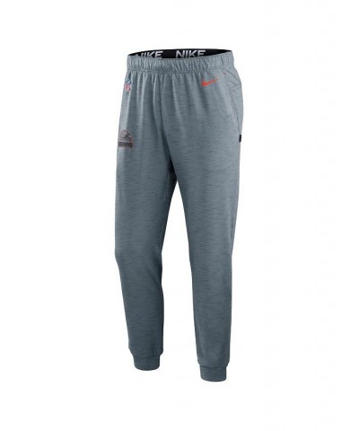 Men's Heather Gray Cleveland Browns Sideline Pop Player Performance Lounge Pants $50.00 Pajama