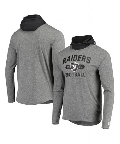 Men's Gray, Black Las Vegas Raiders Active Block Hoodie Long Sleeve T-shirt $25.37 T-Shirts