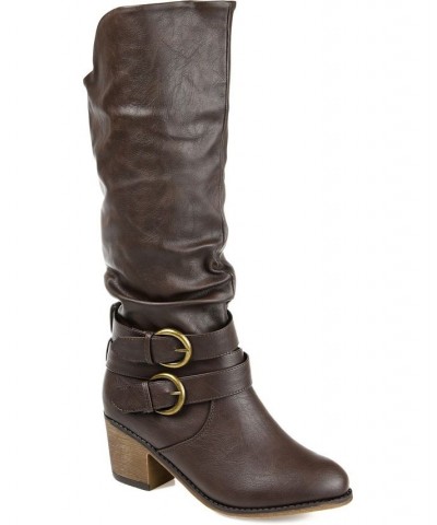 Women's Late Boot Brown $40.70 Shoes
