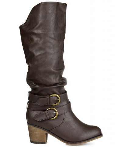 Women's Late Boot Brown $40.70 Shoes