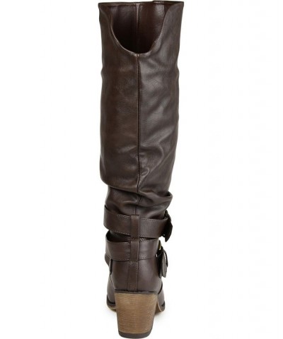 Women's Late Boot Brown $40.70 Shoes