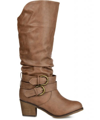 Women's Late Boot Brown $40.70 Shoes