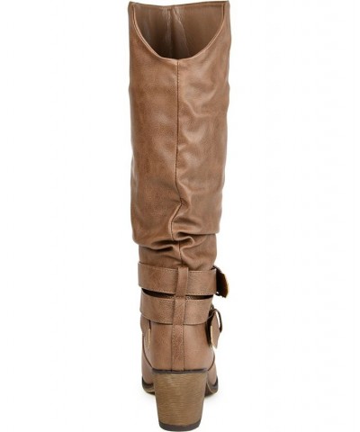 Women's Late Boot Brown $40.70 Shoes