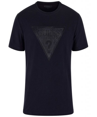 Men's Tonal-Logo Solid-Color Crewneck T-Shirt Smart Blue $27.00 T-Shirts