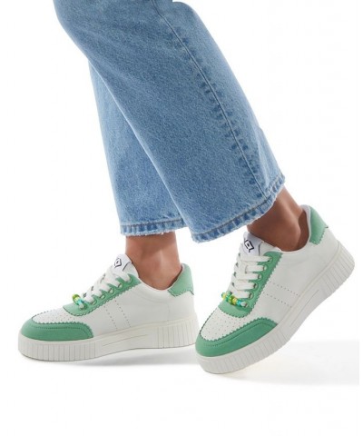 Women's The Skatter Bead Lace-Up Sneakers PD02 $39.60 Shoes