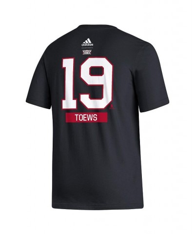 Men's Jonathan Toews Black Chicago Blackhawks Reverse Retro 2.0 Name and Number T-shirt $19.60 T-Shirts