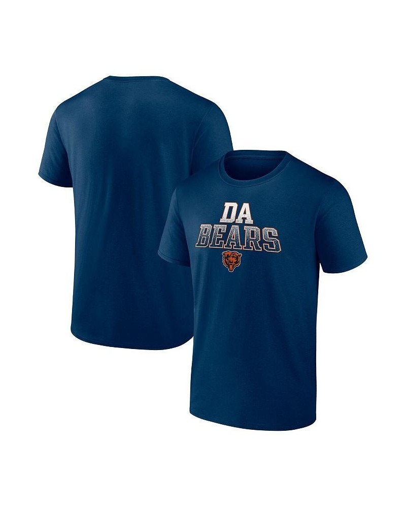 Men's Branded Navy Chicago Bears Da Bears Heavy Hitter T-shirt $21.19 T-Shirts