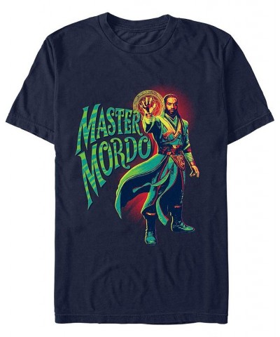 Men's Likeness Doctor Strange Movie 2 Mordo Pose Short Sleeve T-shirt Blue $18.54 T-Shirts