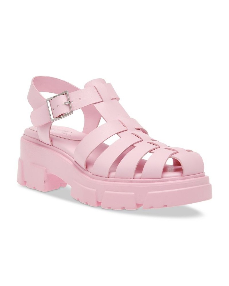 Heraa Fisherman Lug Sole Sandals Pink $33.36 Shoes