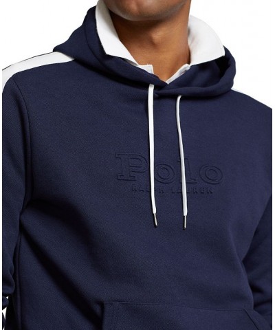 Men's Logo Double-Knit Mesh Hoodie PD03 $60.04 Sweatshirt