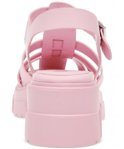 Heraa Fisherman Lug Sole Sandals Pink $33.36 Shoes