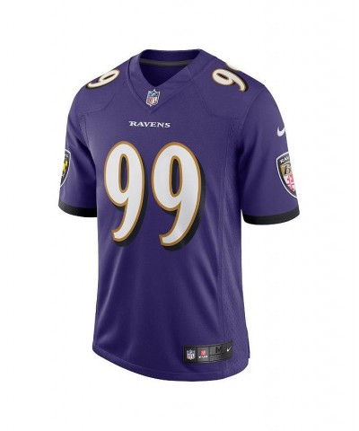 Men's Odafe Oweh Purple Baltimore Ravens Vapor Limited Jersey $54.40 Jersey