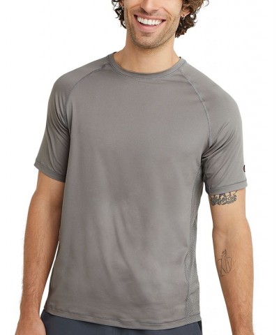 Men's Signature Back Mesh T-Shirt Gray $18.85 T-Shirts