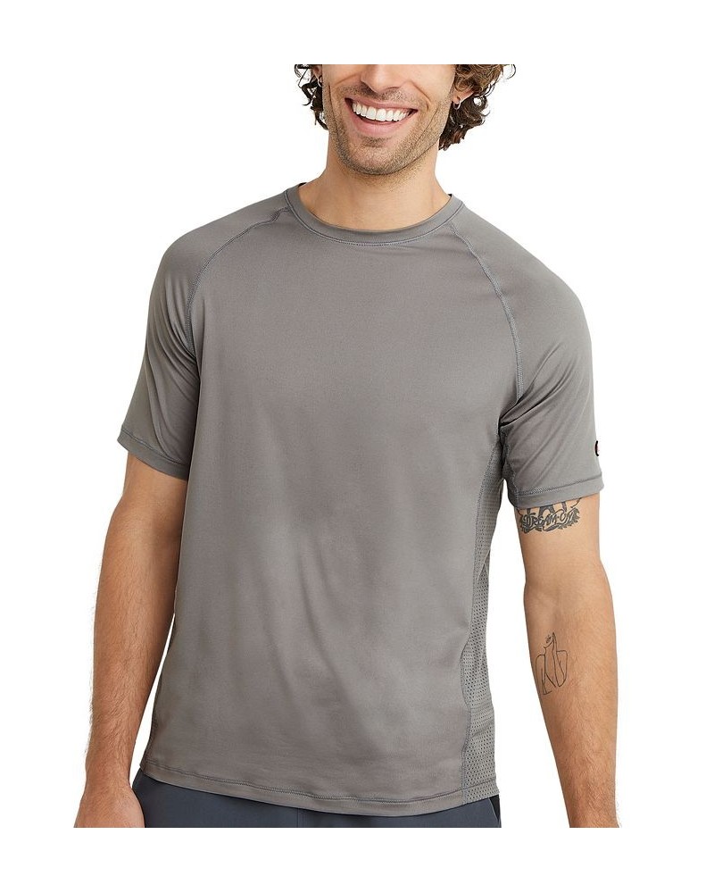 Men's Signature Back Mesh T-Shirt Gray $18.85 T-Shirts