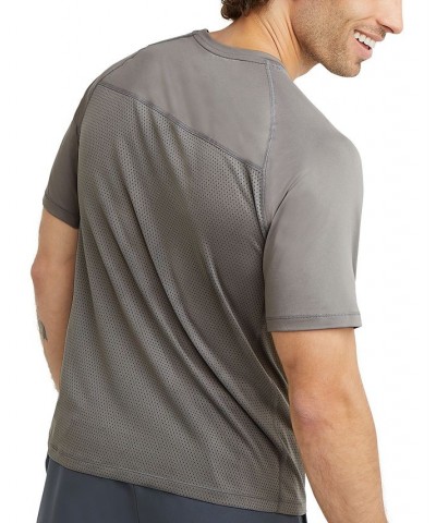 Men's Signature Back Mesh T-Shirt Gray $18.85 T-Shirts