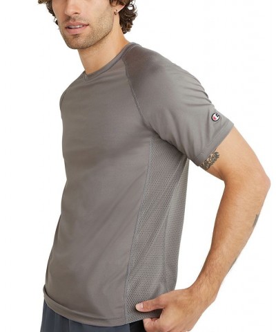 Men's Signature Back Mesh T-Shirt Gray $18.85 T-Shirts